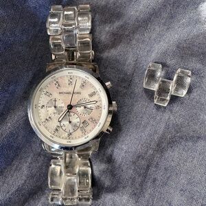 Michael Kors Clear Acrylic Watch